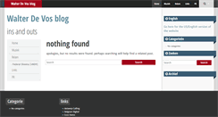 Desktop Screenshot of blog.walterdevos.be