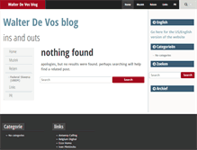 Tablet Screenshot of blog.walterdevos.be